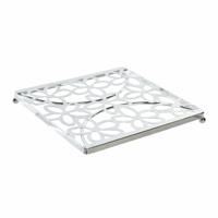 Placemat DKD Home Decor Zilverkleurig Metaal Plastic 18 x 18 x 1,5 cm