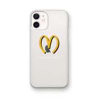 I'm lovin' you: iPhone 12 mini Transparant Hoesje