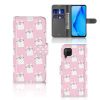 Huawei P40 Lite | Telefoonhoesje | Met pasjeshouder | Sleeping Cats