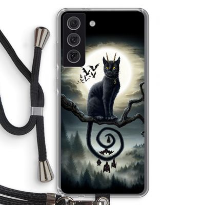 Moonlight Companions: Samsung Galaxy S21 FE Transparant Hoesje met koord