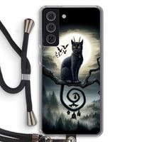 Moonlight Companions: Samsung Galaxy S21 FE Transparant Hoesje met koord