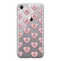Chicks before dicks: iPhone 8 Transparant Hoesje