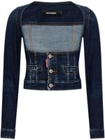 DSQUARED2 veste en jean à encolure carrée - Bleu