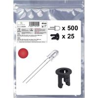 Quadrios 25O224 LED-assortiment Rood Rond 5 mm 2500 mcd 20 mA 2.0 V