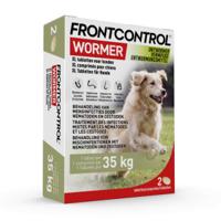 Frontcontrol Wormer ontwormingstablet hond XL (35+ kg) 2 tabletten