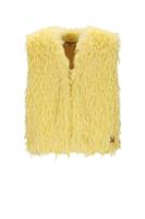 NoNo winter gilet meisjes - geel - Kath - fur