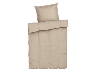 LIVARNO home Lyocell satijnen dekbedovertrek 140 x 200 cm (Beige)