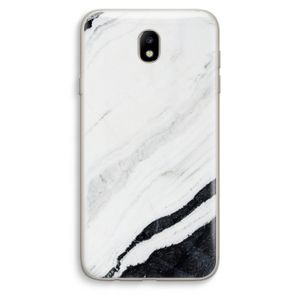 Elegante marmer: Samsung Galaxy J7 (2017) Transparant Hoesje