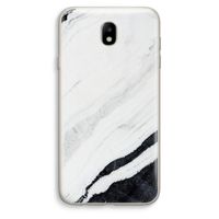 Elegante marmer: Samsung Galaxy J7 (2017) Transparant Hoesje