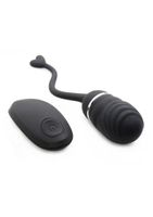 O-Bomb Rechargeable Remote Control Egg Vibrator - Black