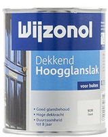 wijzonol dekkend hoogglans 9100 ijswit 750 ml - thumbnail