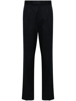 Zegna pantalon chino à taille mi-haute - Bleu