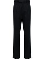 Zegna mid-rise pleated chino trousers - Bleu