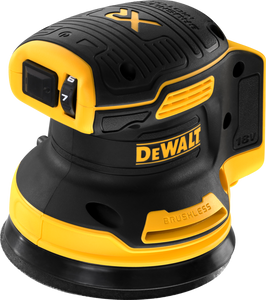 DeWALT DCW210NT-XJ handschuurmachine Draadloze excentrische schuurmachine 12000 RPM Zwart, Geel