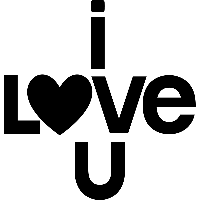 I Love U - Muursticker - thumbnail