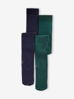 Set van 2 sterren-maillots van polyamide meisje groen