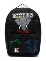 Kenzo Kids sac à dos à logo imprimé - Bleu