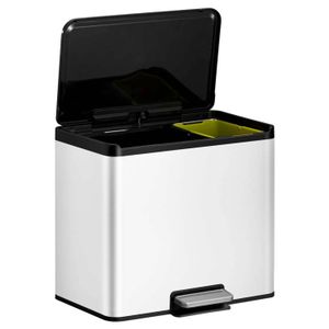 EKO Essential Recycler pedaalemmer afvalscheider - 20 + 9L - wit