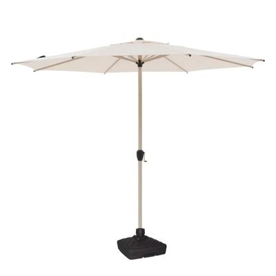 Hesperide Tuin parasol Sierra - D300 cm - creme wit - kantelbaar - incl parasolvoet