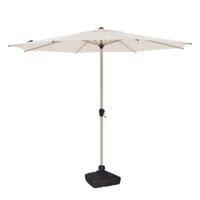 Hesperide Tuin parasol Sierra - D300 cm - creme wit - kantelbaar - incl parasolvoet