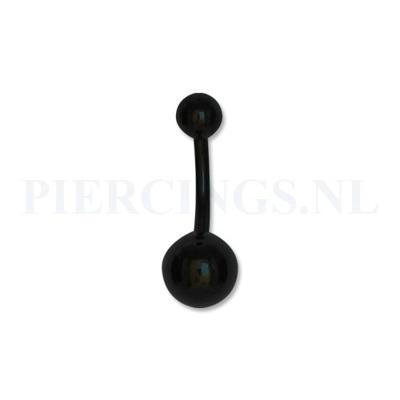 Navelpiercing zwart