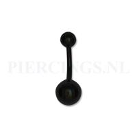 Navelpiercing zwart