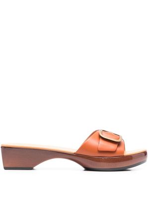 Tod's claquettes à design sabot - Orange