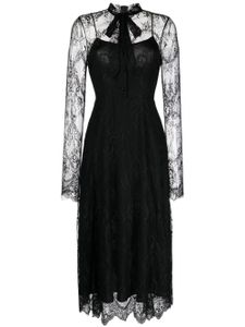 Macgraw robe Immortal en dentelle Chantilly - Noir