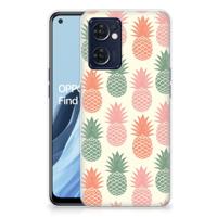 OPPO Reno 7 5G | Find X5 Lite | Siliconen Case | Ananas