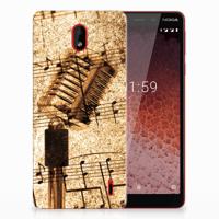 Nokia 1 Plus | Siliconen hoesje | met foto Bladmuziek