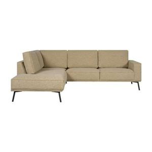 Hoekbank Alford - Beige - Textiel - 260x85x208cm (BxHxD)