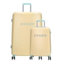 Charm London Capetown Travel Trolley Set-Yellow Charm London Capetown Travel Trolley Set-Yellow
