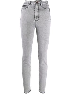 Philipp Plein jean skinny à taille haute - Gris
