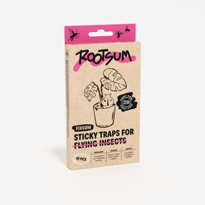 FIXSUM | Decoratieve gele vangplaten rouwvliegjes - 10 stuks