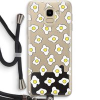 Spiegeleitjes: Samsung Galaxy J6 (2018) Transparant Hoesje met koord