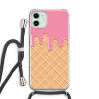 Ice cream: iPhone 11 Transparant Hoesje met koord