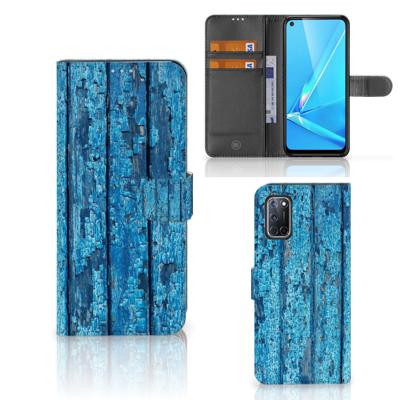 OPPO A72 | OPPO A52 | Book Style Case | Wood Blue