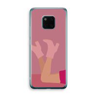 Pink boots: Huawei Mate 20 Pro Transparant Hoesje