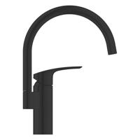 GROHE Eurosmart Keukenmengkraan - 18.3cm - hoge uitloop - matte black 332022433