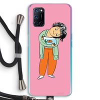 Visknuffel: Oppo A72 Transparant Hoesje met koord