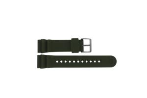 Horlogeband Seiko SNE535J1 / V157-0DC0 / R040022N0 Rubber Groen 22mm