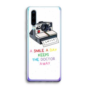 Smile: Huawei P30 Transparant Hoesje