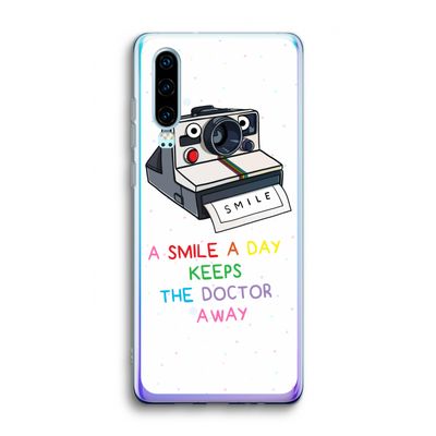 Smile: Huawei P30 Transparant Hoesje