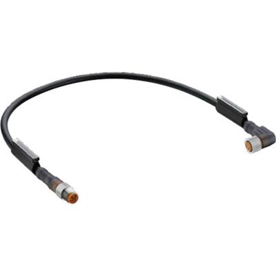 Belden 43680-1 Sensor/actuator connector, geassembleerd M8 Aantal polen (sensoren): 3 Stekker, recht, Bus, haaks 2.00 m 1 stuk(s)