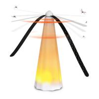 Vliegen/muggen/insecten verjager - kunststof - LED verlichting - tafel model   -
