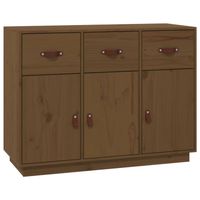 The Living Store Dressoir - Honingbruin - 100 x 40 x 75 cm - Massief grenenhout - thumbnail