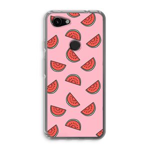 Watermeloen: Google Pixel 3a Transparant Hoesje