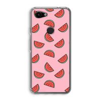 Watermeloen: Google Pixel 3a Transparant Hoesje