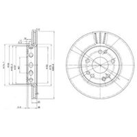 Delphi Diesel Remschijf BG2771