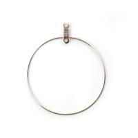 Vaessen Creative • oorhanger 35mm 6pcs zilver